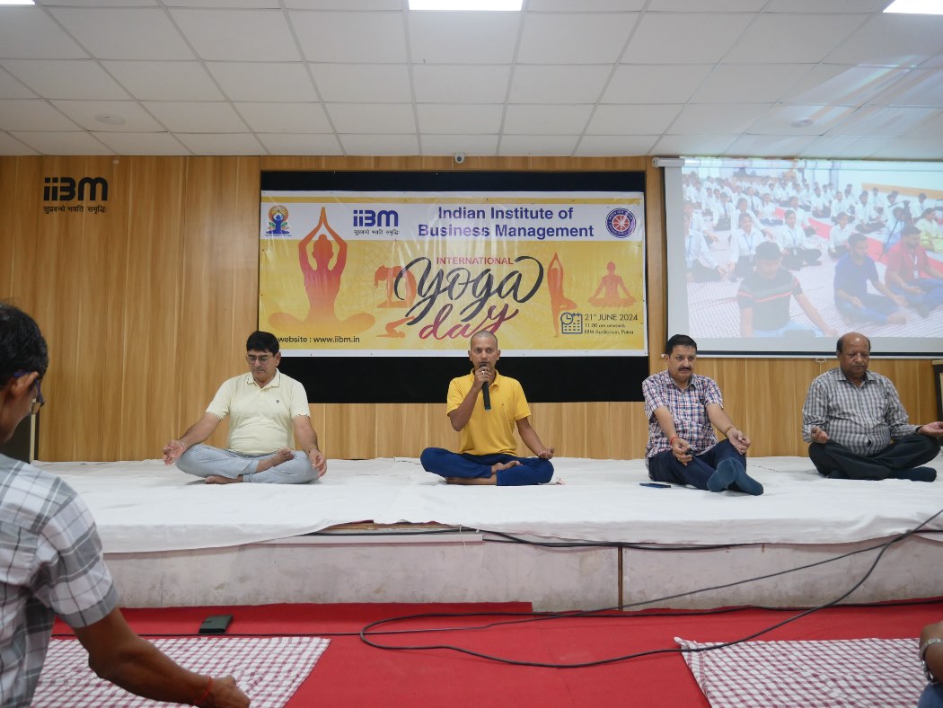 World Yoga Day 2024 in IIBM Patna
